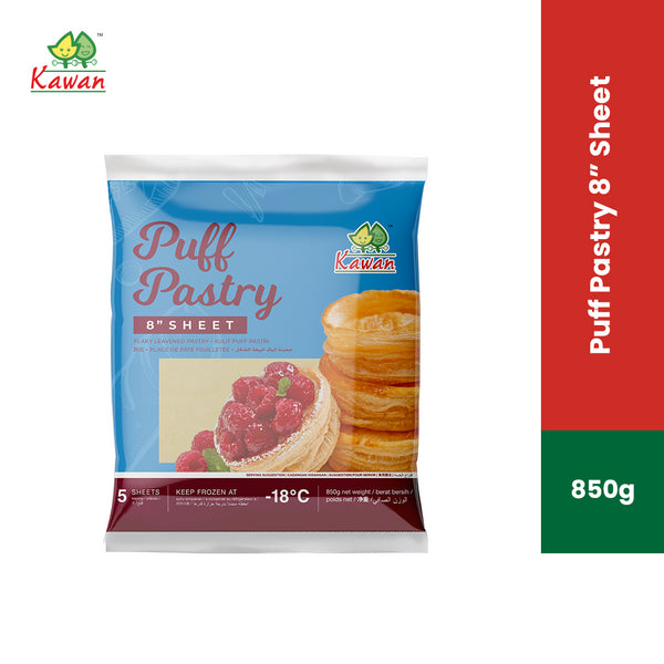 KAWAN Puff Pastry Sheet 8" (5 pcs - 850g)